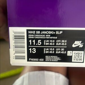 Nike SB Janoski Slip Box with Purple Accent